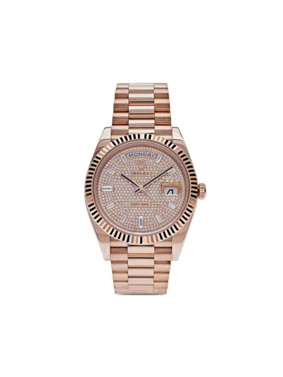 Pre-owned Rolex 2022  Day-date 40mm In Pink