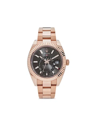 Pre-owned Rolex 2022  Sky-dweller 42mm In Black
