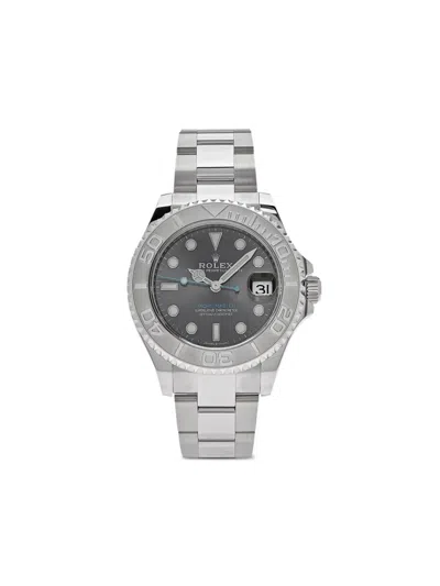 Pre-owned Rolex 2022 Unworn Yacht-master 37mm In Grey