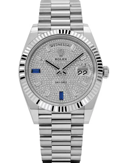 Pre-owned Rolex 2023 Day-date 40mm In Gray