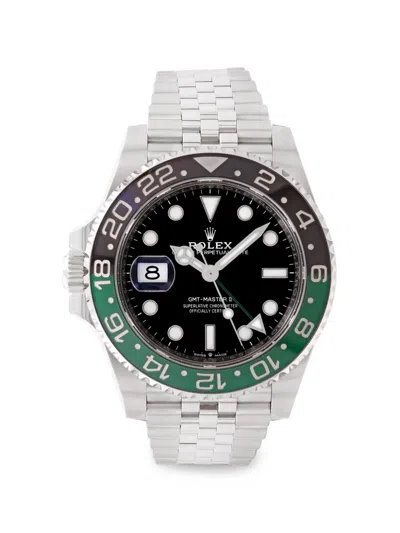 Pre-owned Rolex 2023 Gmt-master Ii 40mm Watch In Black