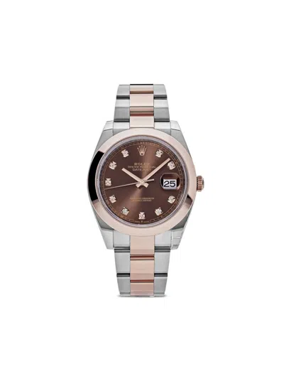 Pre-owned Rolex 2023  Datejust 41mm In Brown
