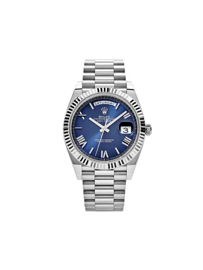 Pre-owned Rolex 2023  Day-date 40mm In Blue
