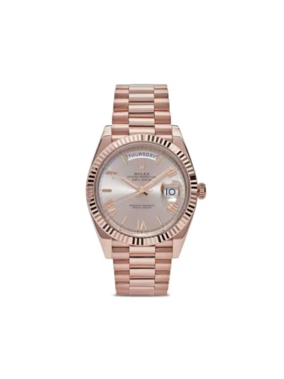 Pre-owned Rolex 2023  Day-date 40mm In Silver
