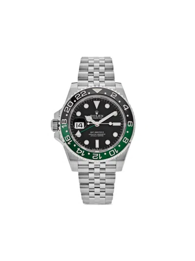 Pre-owned Rolex 2023 Unworn Gmt-master Ii Sprite 40mm In Silver