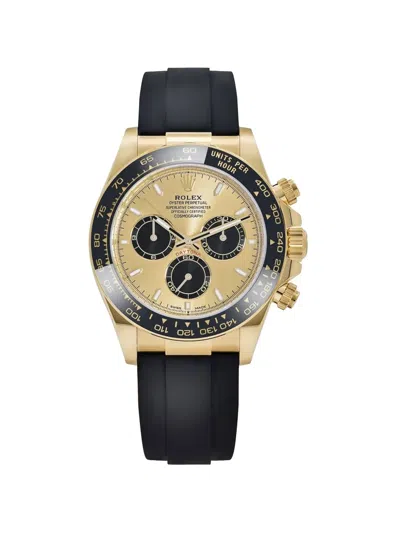 Pre-owned Rolex 2024 Daytona 'pikachu' 40mm Watch In Gold