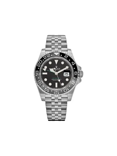 Pre-owned Rolex 2024 Gmt-master Ii Bruce Wayne 40mm In Black