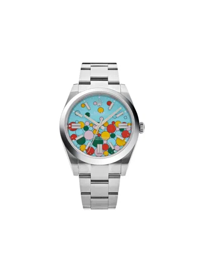 Pre-owned Rolex 2024 Oyster Perpetual 'celebration Motif' 41mm