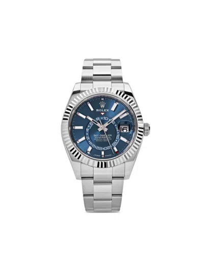 Pre-owned Rolex 2024  Sky-dweller 42mm In Blue