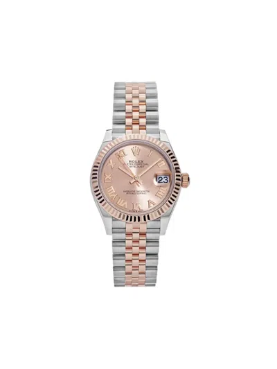 Pre-owned Rolex 2025 Datejust 31mm In Pink