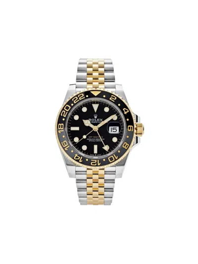 Pre-owned Rolex 2025 Gmt-master Ii 40mm In Black
