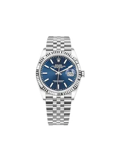 Pre-owned Rolex 2025 Unworn Datejust 36mm In Blue