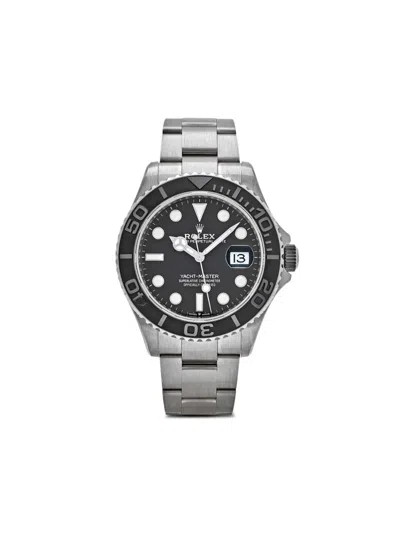 Pre-owned Rolex 2025 Yacht-master 42mm In Black