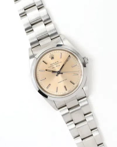 Rolex Air-king 34mm 1995 Watch In Silver