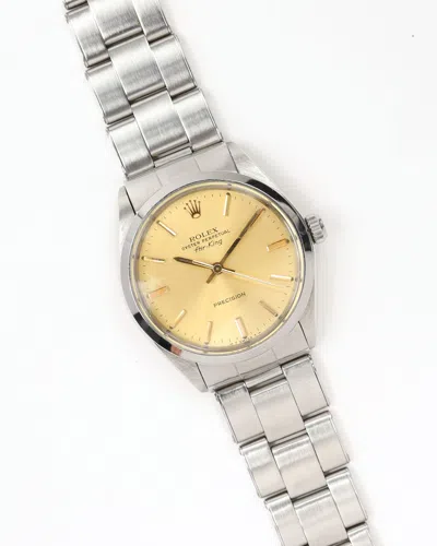 Rolex Air-king 34mm Ref 5500 Watch In Silver