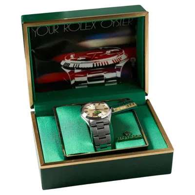 Pre-owned Rolex Air King 34mm Winn-dixie Dial Stainless Steel Watch 5500 Rare Vintage 1982 In Multiple