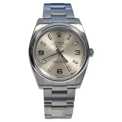 Pre-owned Rolex Air King Ref: 114200 Steel Automatic Wrist Watch In Multi