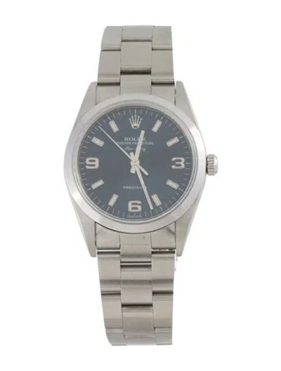 Pre-owned Rolex Air King Watch, 34mm In Multicolor