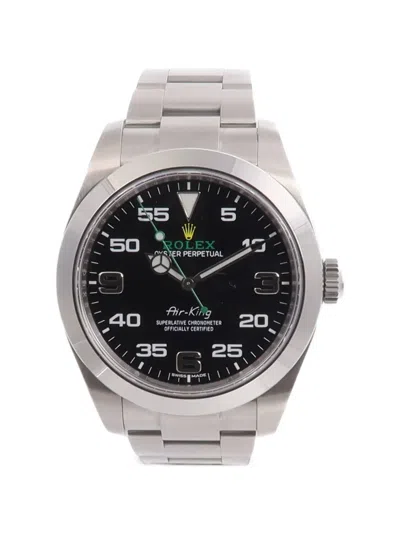 Pre-owned Rolex Air-king 40mm Watch In Black