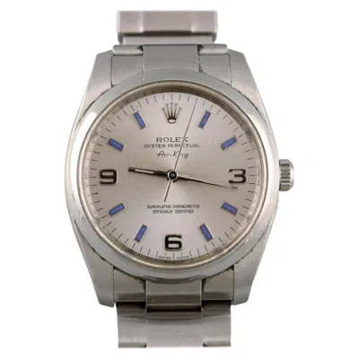 Pre-owned Rolex Air-king, Steel, Original Oyster Bracelet, Automatic, 2000s In Multi