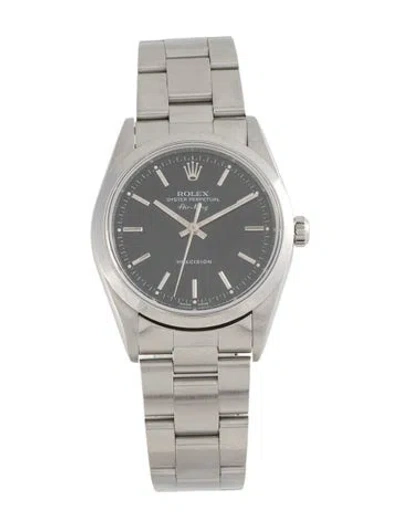 Pre-owned Rolex Air-king Watch, 34mm In Multi