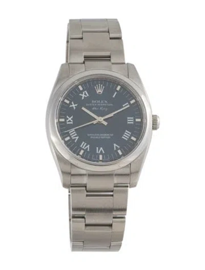 Pre-owned Rolex Air-king Watch, 34mm In Multi