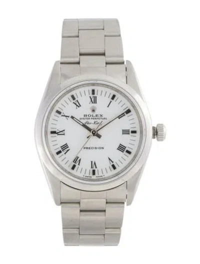 Pre-owned Rolex Air-king Watch, 34mm In Multi