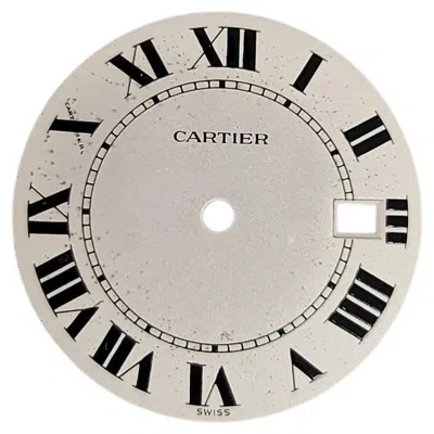 Pre-owned Rolex Authentic Genuine Original Cartier Dial - Silver Dial W. Black Roman Numerals