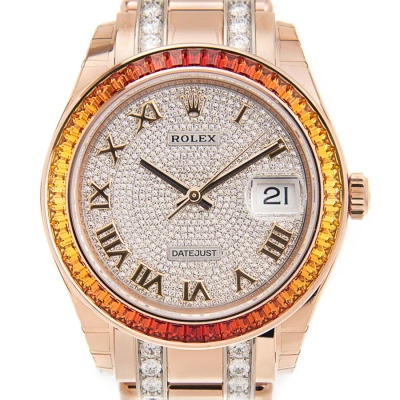 Rolex Automatic Chronometer Diamond Watch 86345sajor In Gold