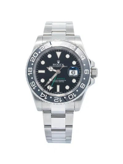 Pre-owned Rolex Black Gmt-master Ii 40mm Watche