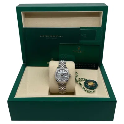 Pre-owned Rolex Brand New  Datejust 28mm 279384rbr Steel Mop Diamond Dial Watch Box Paper In Multi