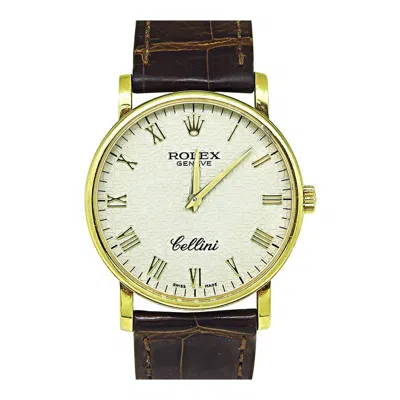 Pre-owned Rolex Cellini 18k Yellow Gold Watch