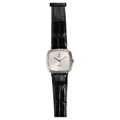 Pre-owned Rolex Cellini 4084 Watch 18k White Gold, 1980s