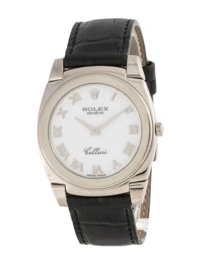 Pre-owned Rolex Cellini Cestello Watch, 35mm In Multicolor