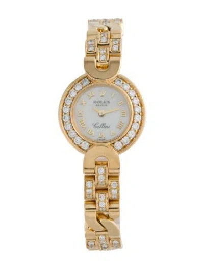 Pre-owned Rolex Cellini Watch, 21mm In Multi