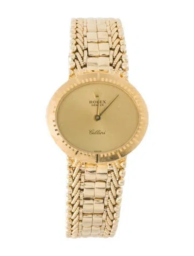 Pre-owned Rolex Cellini Watch, 25mm In Multi