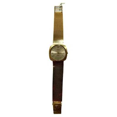 Pre-owned Rolex Cellini White Round Cushion Dial 14 Karat Yellow Gold Vintage Watch