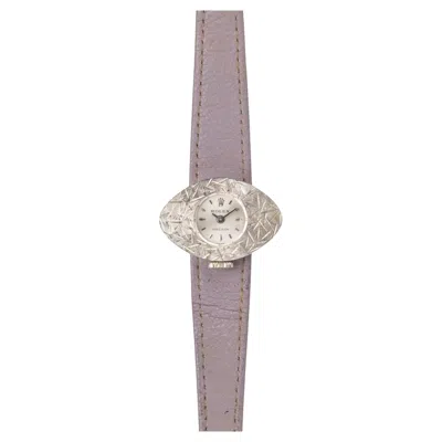 Pre-owned Rolex Chameleon 2003 Carved Geometric Case 18k Wg 1966 In Multi