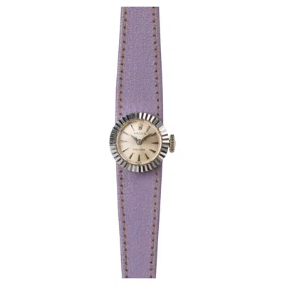 Pre-owned Rolex Chameleon 8788 Precision 18k Wg Fluted Bezel 1962 In Multi