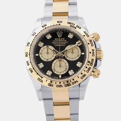 Pre-owned Rolex Cosmograph Daytona 126503 Black Yellow Gold Automatic Men's Watches 40mm