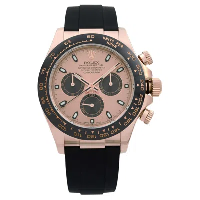 Pre-owned Rolex Cosmograph Daytona 18k Rose Gold Pink Dial Mens Watch 116515ln In Red