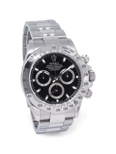 Pre-owned Rolex Cosmograph Daytona 39mm Watch In Black