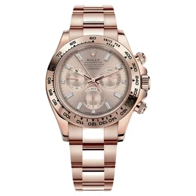 Pre-owned Rolex Cosmograph Daytona 40mm 18k Gold Diamond Sundust Dial Watch 116505 In Multi