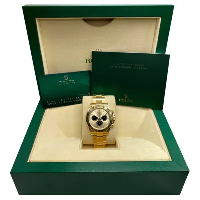 Pre-owned Rolex Cosmograph Daytona 40mm 18k Yellow Gold Champagne Dial Watch 126508