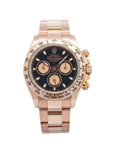 Pre-owned Rolex Cosmograph Daytona 40mm Watch In Black