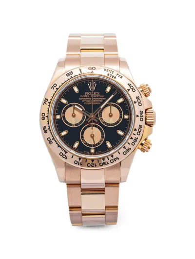 Pre-owned Rolex Cosmograph Daytona 40mm Watch In Black