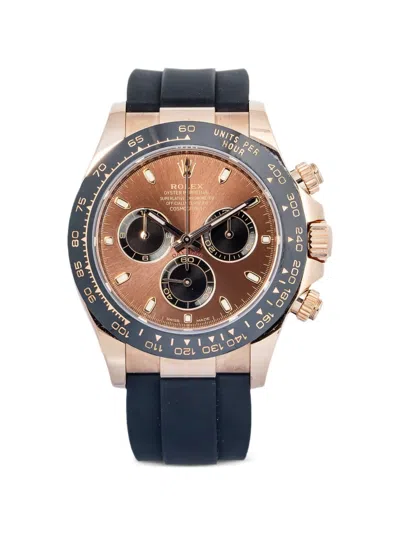 Pre-owned Rolex Cosmograph Daytona 40mm Watch In Brown