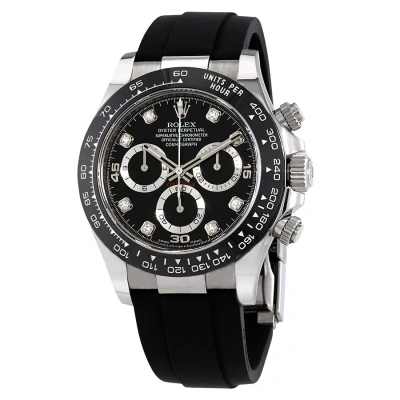 Rolex Cosmograph Daytona Black Diamond Dial Men's Chronograph Oysterflex Watch 116519bkdr