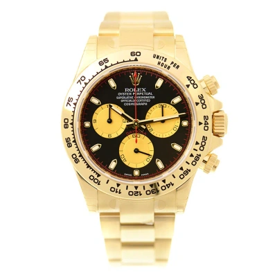 Rolex Cosmograph Daytona Champagne And Black Dial Men's Chronograph Watch 116508cbkso In Gold