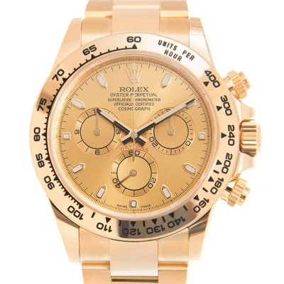 Rolex Cosmograph Daytona Champagne Dial Men's Chronograph Oyster Watch 116508cso In Gold